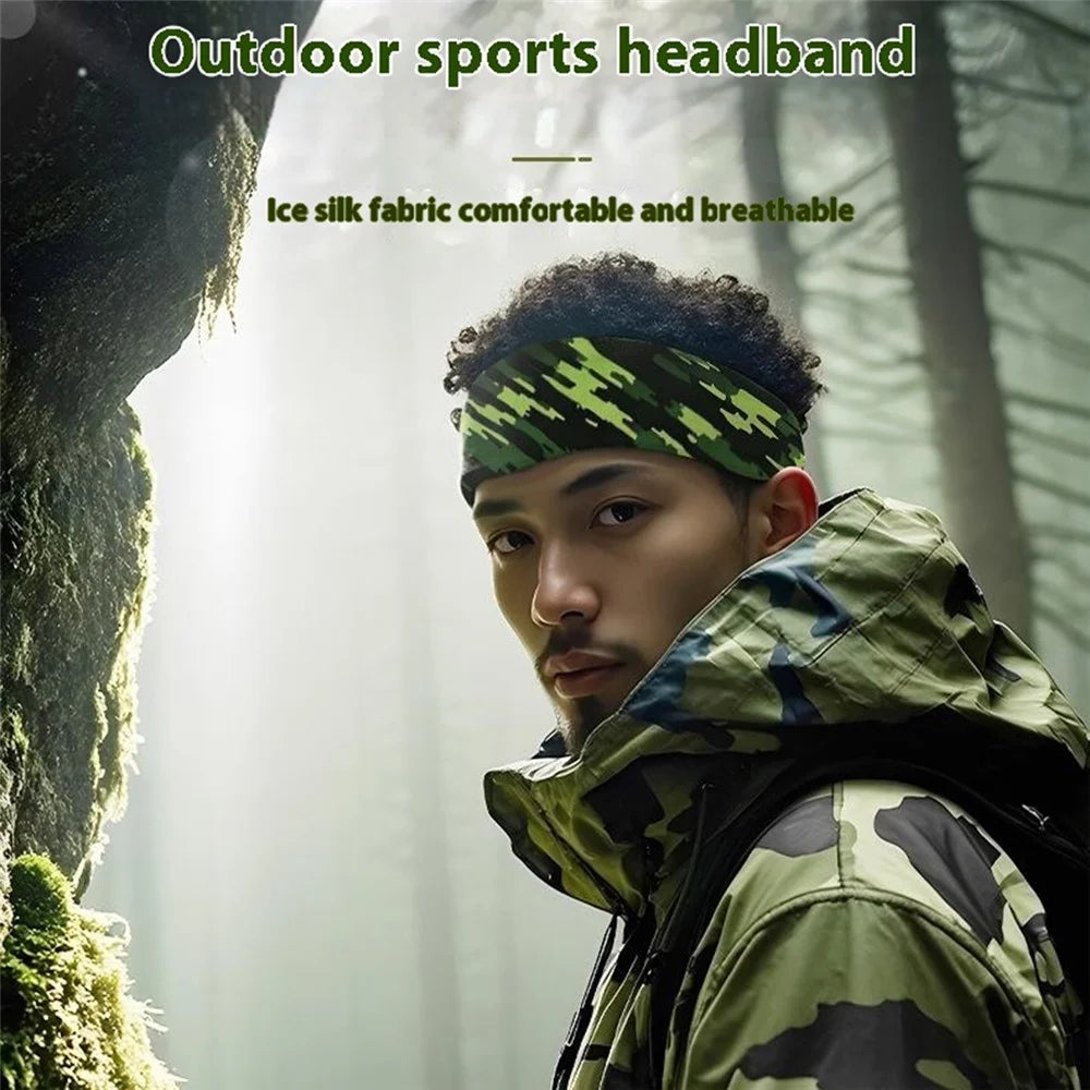 Sweat Wicking Outdoor Sports Wide Headband for Yoga / Cycling / Running Breathable Sweatband - MCFD-027 - 4