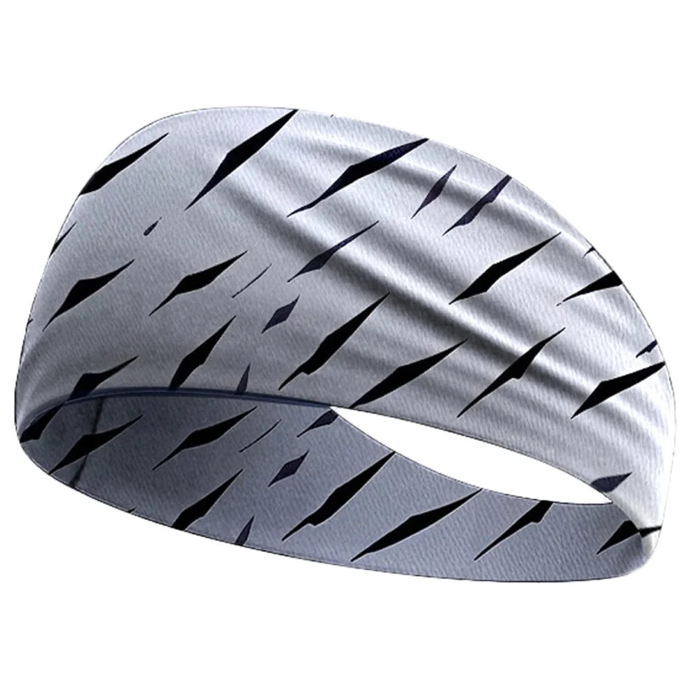 Sweat Wicking Sports Headband for Cycling Yoga Running Breathable Milk Silk Wide Sweatband - MCFD-053 - 1