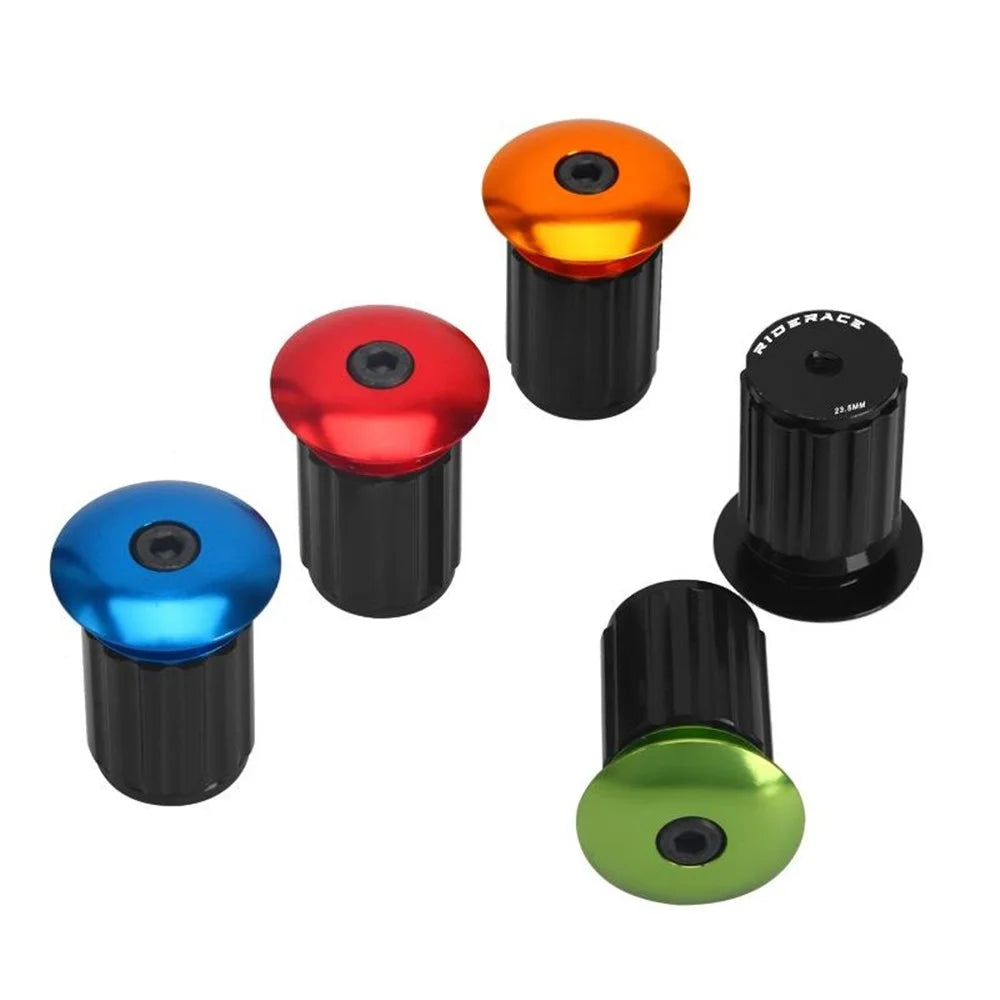 RIDERACE RR9351 2Pcs 18-20mm Handlebar End Plugs Road Bike Handle Bar End Cap Expansion Plugs - Multi-Color - 7