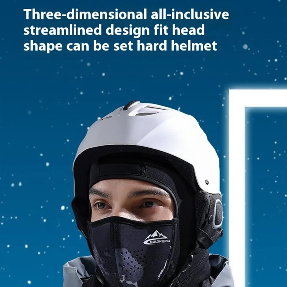 GOLOVEJOY DTJ47 Winter Windproof Magnetic Face Mask Balaclava Headwear Thermal Neck Gaiter - Snow Legend / L - 7
