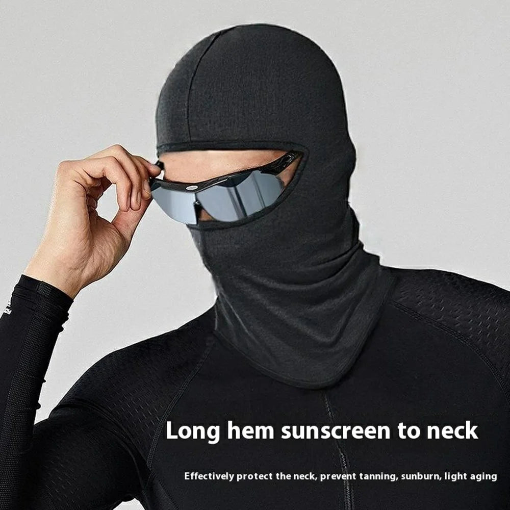 GOLOVEJOY XTJ142 Outdoor Cycling Face Mask UV Protection Motorcycle Balaclava Sweat Wicking Neck Gaiter - Light Grey - 4