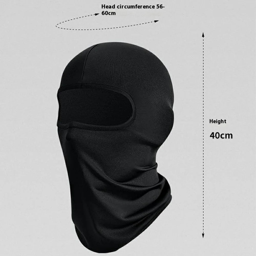 GOLOVEJOY XTJ142 Outdoor Cycling Face Mask UV Protection Motorcycle Balaclava Sweat Wicking Neck Gaiter - Light Grey - 6