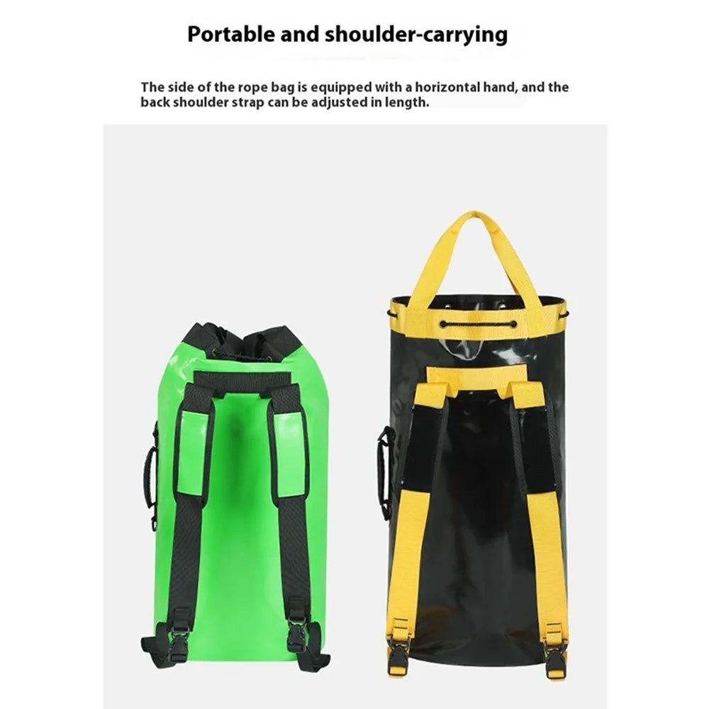 XINDA XD-BAG21 30L Rock Climbing Rope Storage Bag Water Draining Hole Design Hiking Backpack - Green - 2