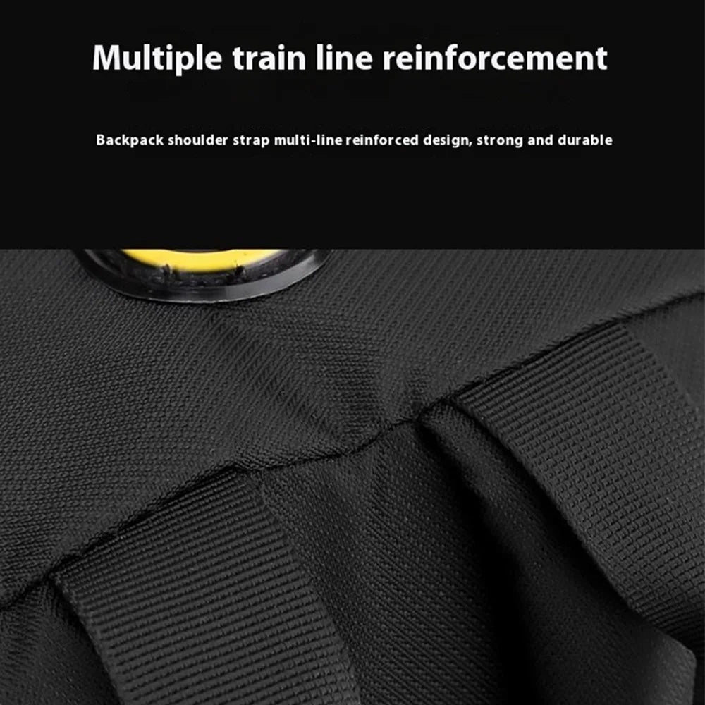 WEPOWER 1791 Men Business Casual Nylon Single Shoulder Crossbody Bag, Size L 25x10x19cm - Black - 5