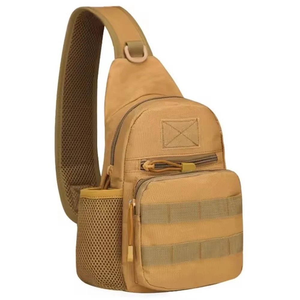 HALIN A14 Military Molle Chest Bag Oxford Cloth Crossbody Sling Bag Daypack - Style A - 1