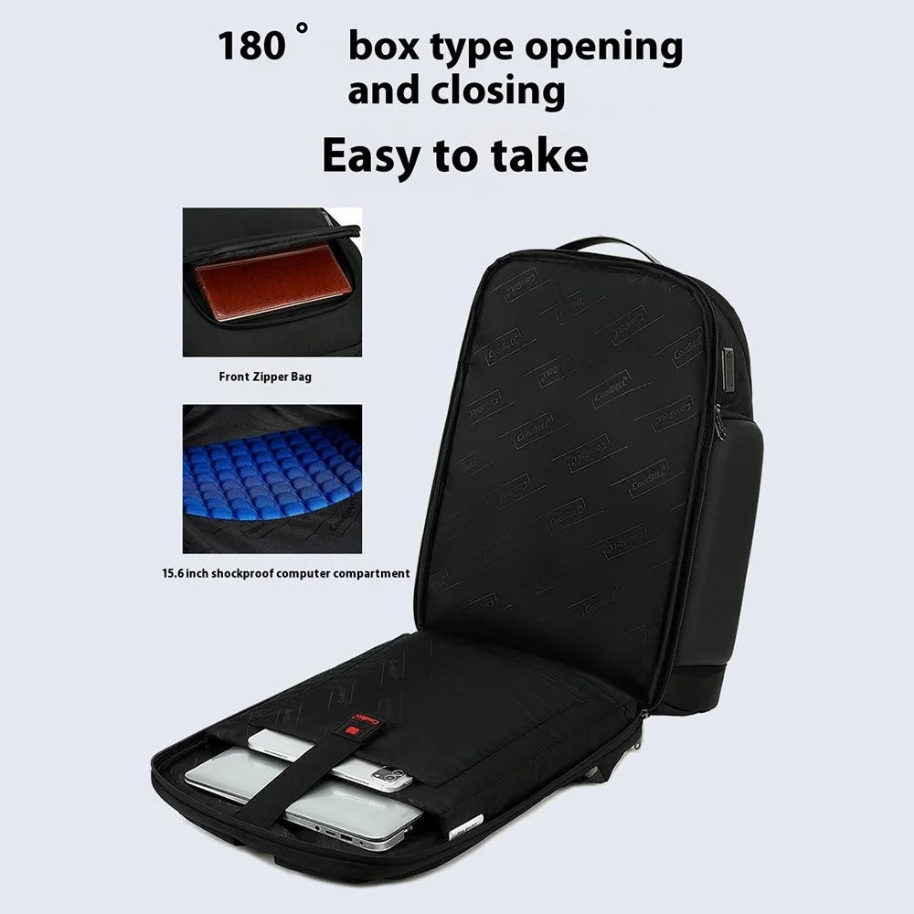 COOLBELL CB-8306 15.6 Inch Laptop Backpack Large Capacity Waterproof Business Travel Dual Shoulder Bag - Black - 5