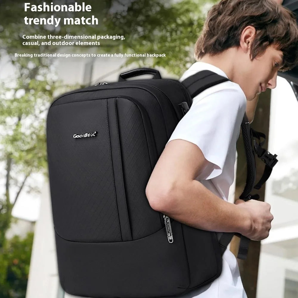 COOLBELL CB-8311 Anti Theft Backpack for 15.6 Inch Laptop Waterproof Large Capacity Travel Shoulder Bag - Black - 6