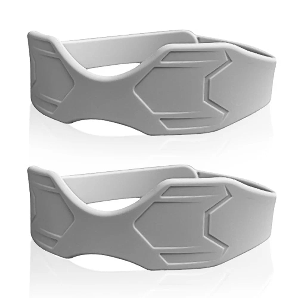 XX-025 1 Pair Sports Silicone Patella Strap Lightweight Breathable Knee Support Brace Joint Stabilization Pressure Relief - Grey - 1