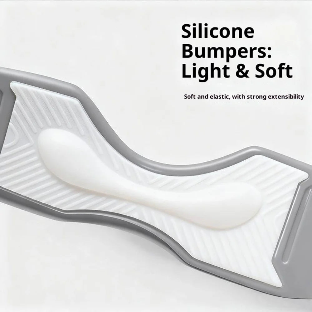XX-025 1 Pair Sports Silicone Patella Strap Lightweight Breathable Knee Support Brace Joint Stabilization Pressure Relief - Grey - 4
