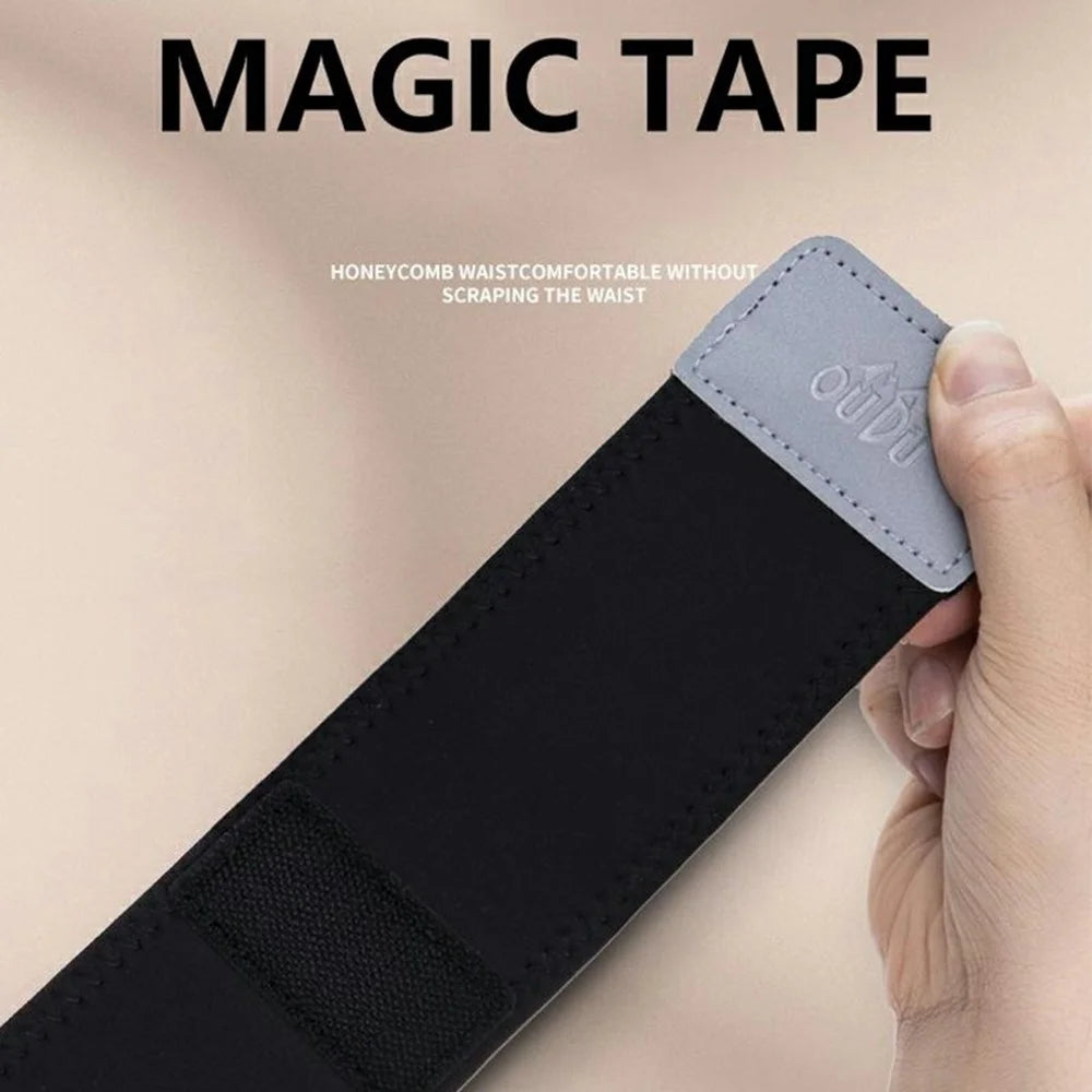 OUDO Thin Invisible Waist Belt Running Fanny Pack with 330ml Water Bottle - for Waist 60cm - 85cm  /  Black (BPA-Free, No FDA) - 7