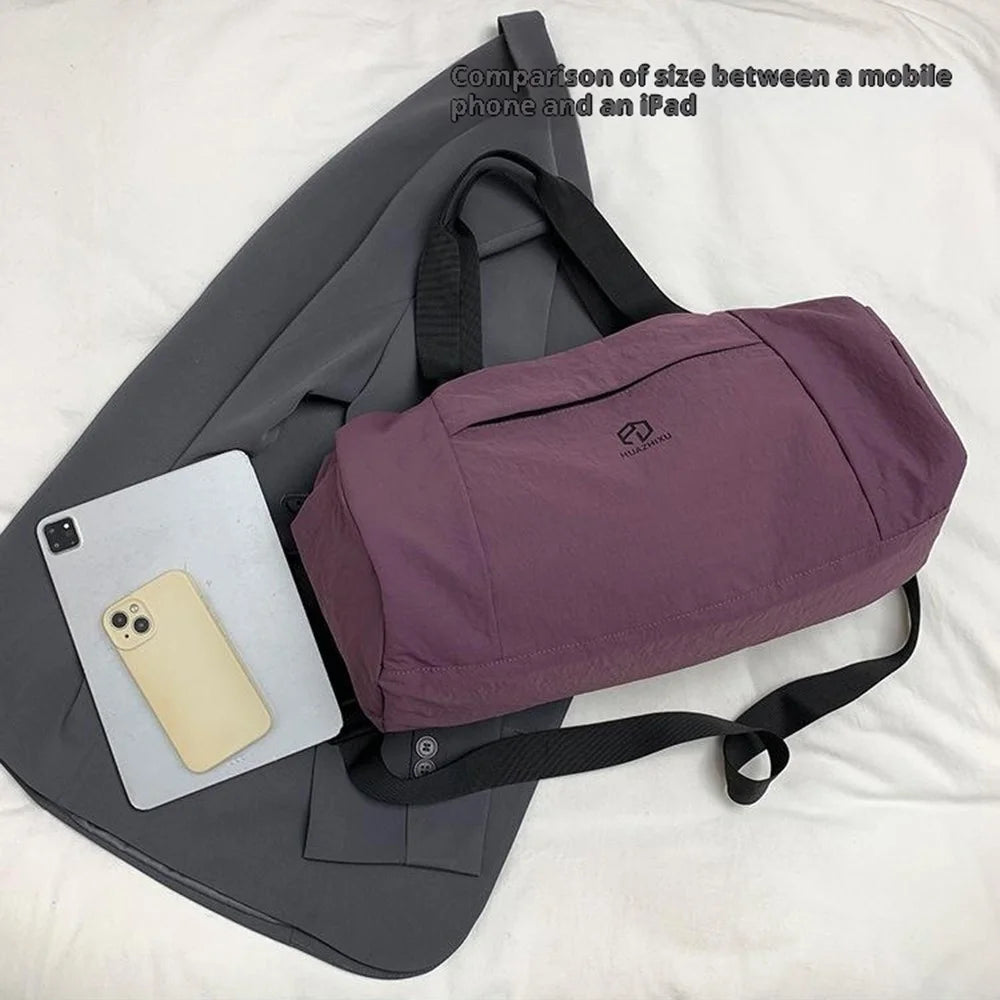 YL-607 Large Capacity Travel Bag Wet Dry Separation Yoga Bag Sports Leisure Fitness Bag Lightweight Training Bag for Outdoor - Purple - 5