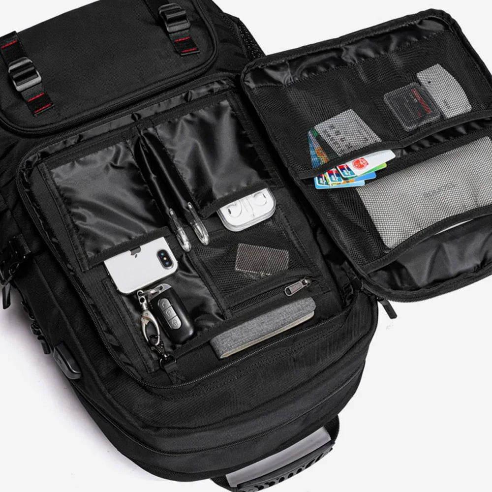 80L Backpack Super Large Multifunction Daypack Expandable Weekender Travel Bag with Shoe Storage Compartment for Men and Women - 6