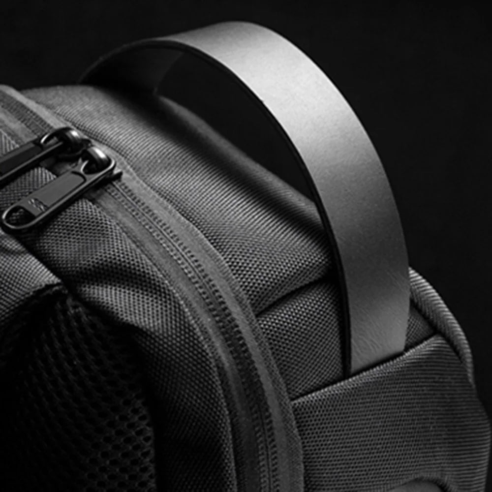 WEIXIER 9530 Men's Chest Bag Sling Bag with USB Charging Port Waterproof Crossbody Daypack Shoulder Bag Travel Storage Bag - Black - 7