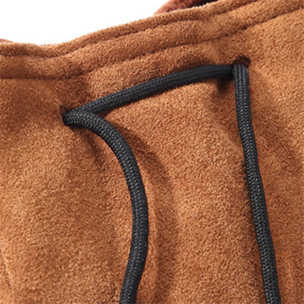 JCCOTTON FB-00001 For Canon Nikon Sony Wear-resistant Drawstring Bag Camera Lens Protection Sleeve Pouch, Size: M - Brown - 2