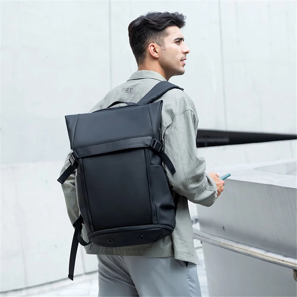 MARK RYDEN MR2966 Travel 17-inch Laptop Backpack USB Charging Oxford Cloth Expandable Shoulder Bag - 5