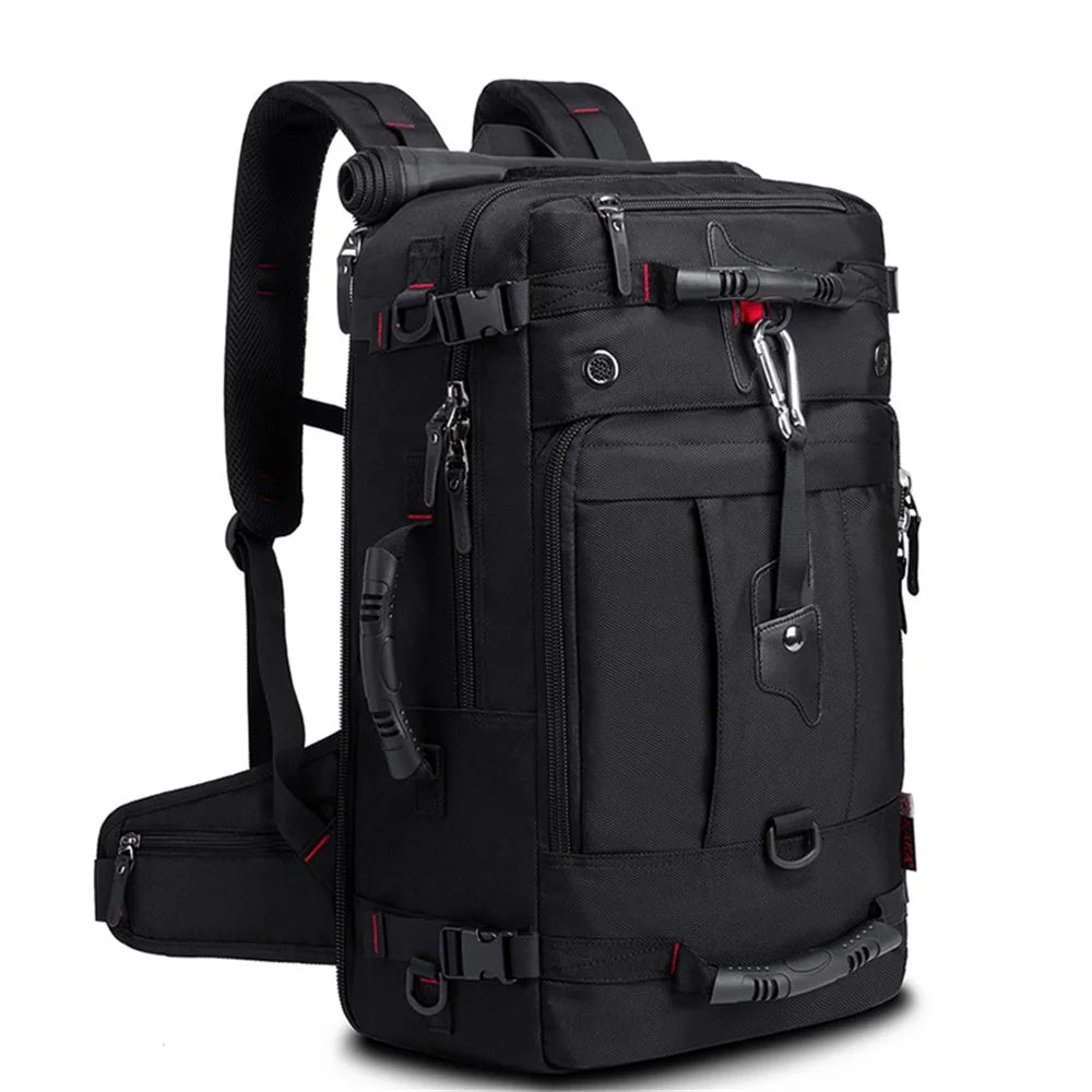 KAKA KA-2070-1 Men Camping Hiking Multi-function 40L Shoulder Bag Outdoor Waterproof Backpack with Hidden Shoulder Strap - Black - 2