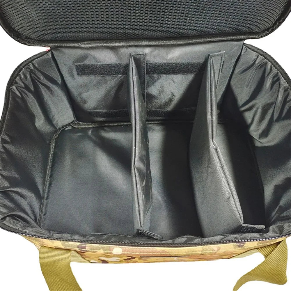 HAKONG Camouflage Outdoor Large Capacity Camping Picnic Bag Tableware Pot Storage Tote Bag - 3