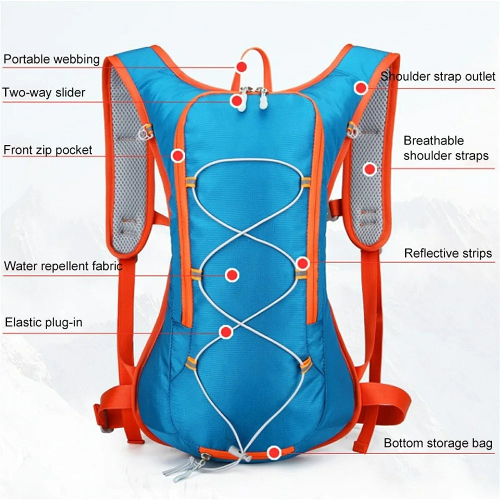 HAWEEL HWL7030 Outdoor Ultra-light Hiking Backpack Oxford Cycling Rucksack Travel Daypack - Blue - 2