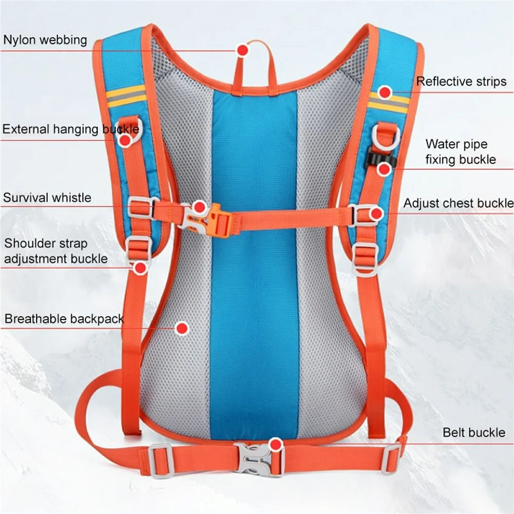 HAWEEL HWL7030 Outdoor Ultra-light Hiking Backpack Oxford Cycling Rucksack Travel Daypack - Blue - 3