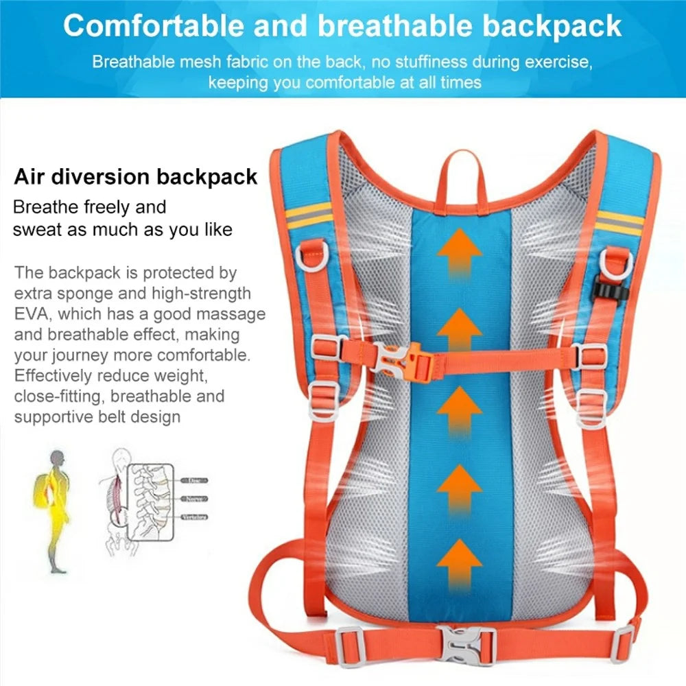 HAWEEL HWL7030 Outdoor Ultra-light Hiking Backpack Oxford Cycling Rucksack Travel Daypack - Blue - 6