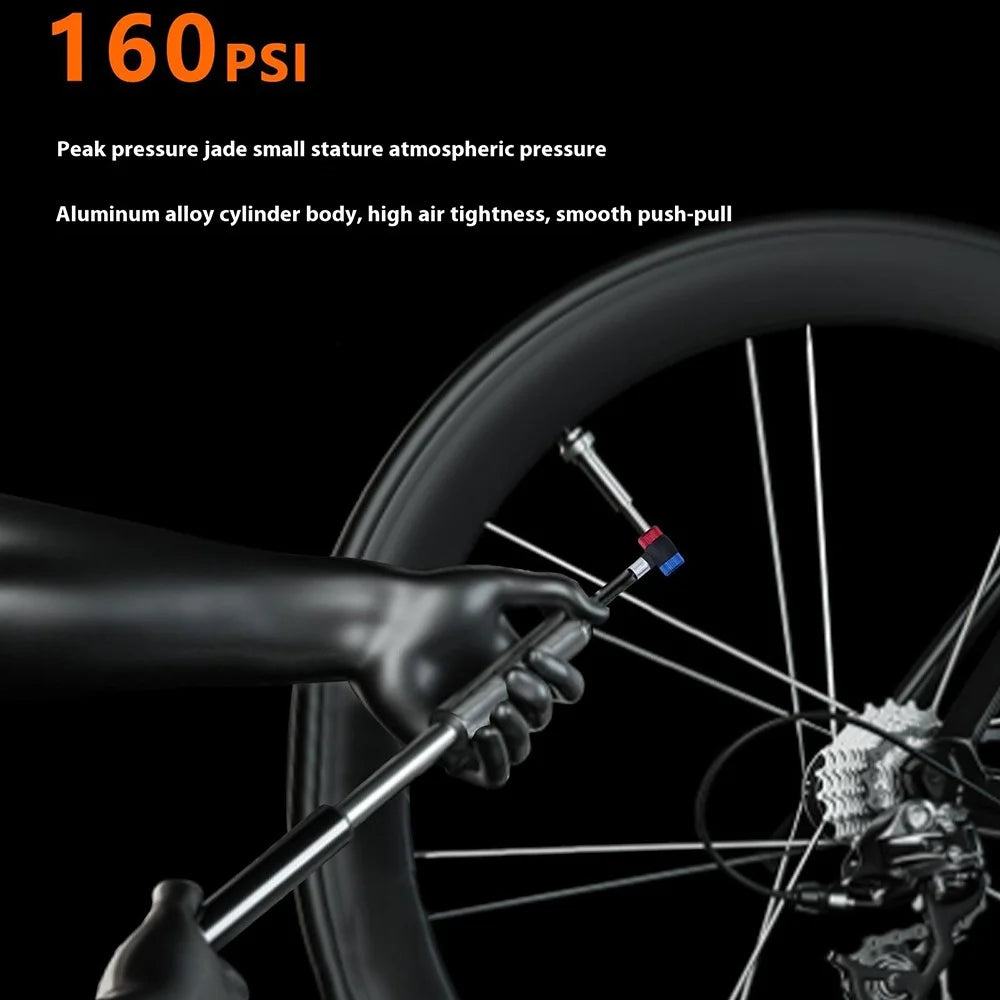 ENLEE ED-900 Portable Bicycle Tire Pump Mini Aluminum Alloy Bike Air Inflator - 2