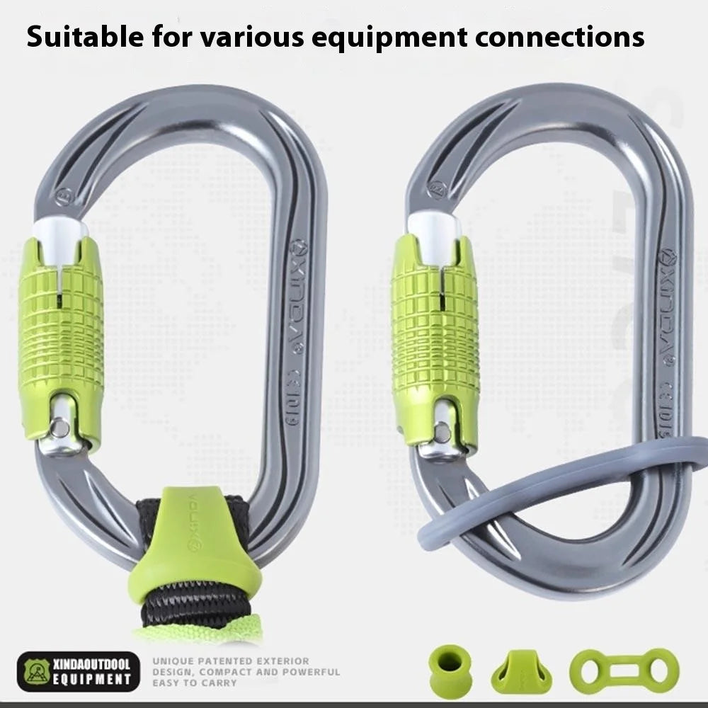 XINDA XD-PJ295 10Pcs Outdoor Rock Climbing Quickdraw Positioning Silicone Ring Triangle Rubber Anti Slip Sleeve - Green - 3