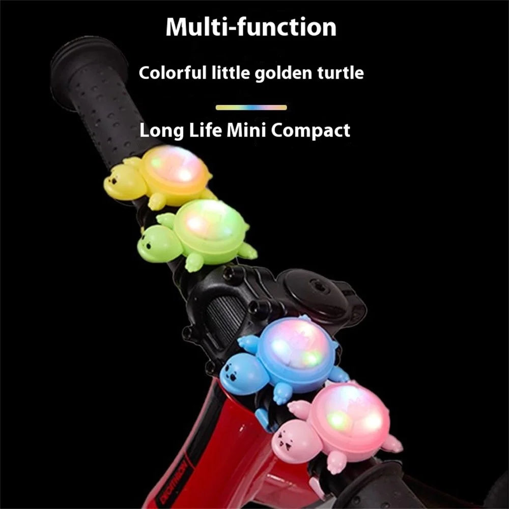 Cute Turtle Shape Bike Tail Light Waterproof Intelligent Motion Sensing Cycling Warning Lamp - Blue - 7