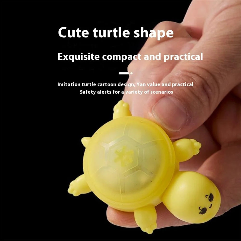 Cute Turtle Shape Bike Tail Light Waterproof 3 Modes Manual Adjustable Cycling Warning Lamp - Yellow - 2