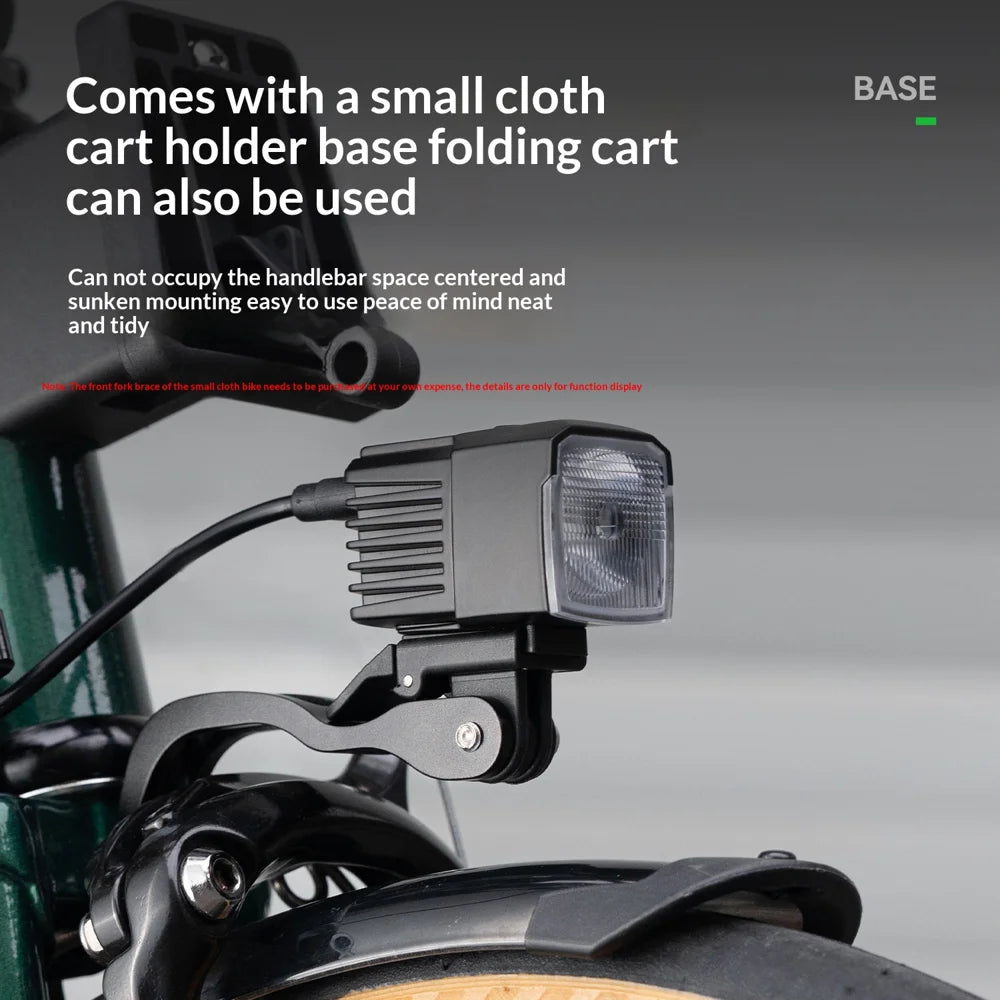 ROCKBROS RHL1600 Detachable Bike Light IP67 Waterproof Three Levels Lighting Folding Bicycle Headlight - 4