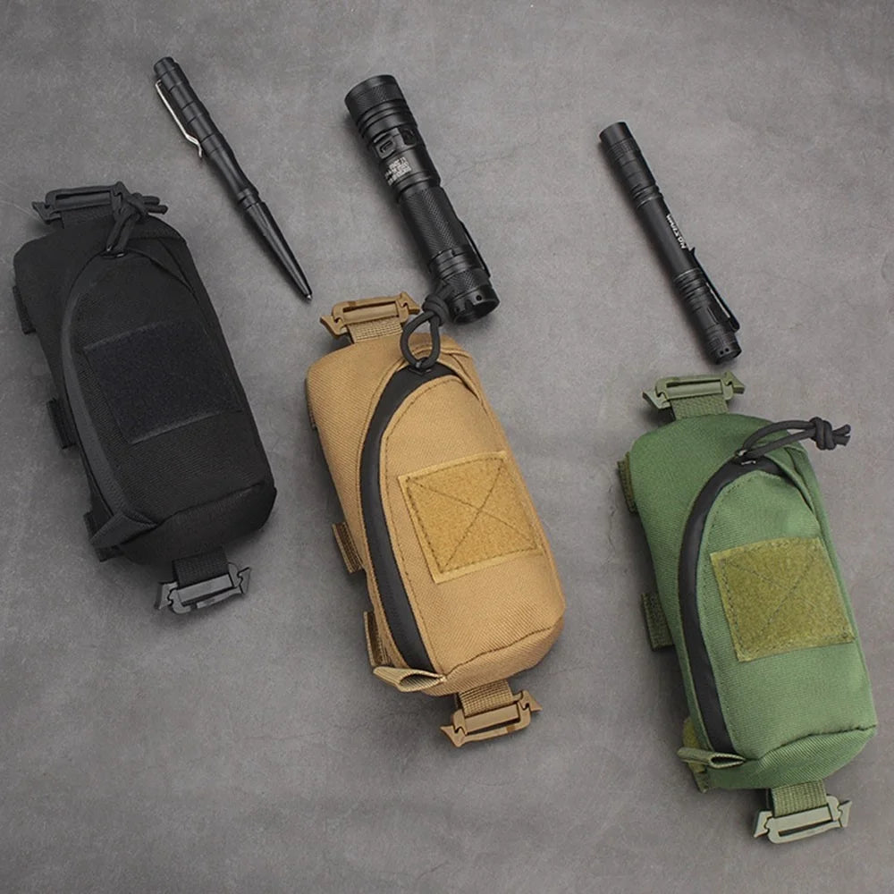 KOSIBATE H244 Shoulder Strap Tactical Pouch Military Tool Bag Outdoor Accessory Bag Phone Pack for Hunting Camping Hiking - Black - 7