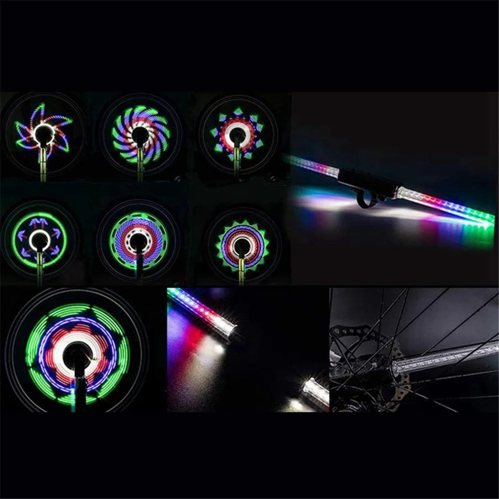 LEADBIKE LD35 Battery Powered Mountain Bike Wheel LED Light Safety Road Bicycle Bright 30 Patterns Tire Light (Battery Not Included) - 4