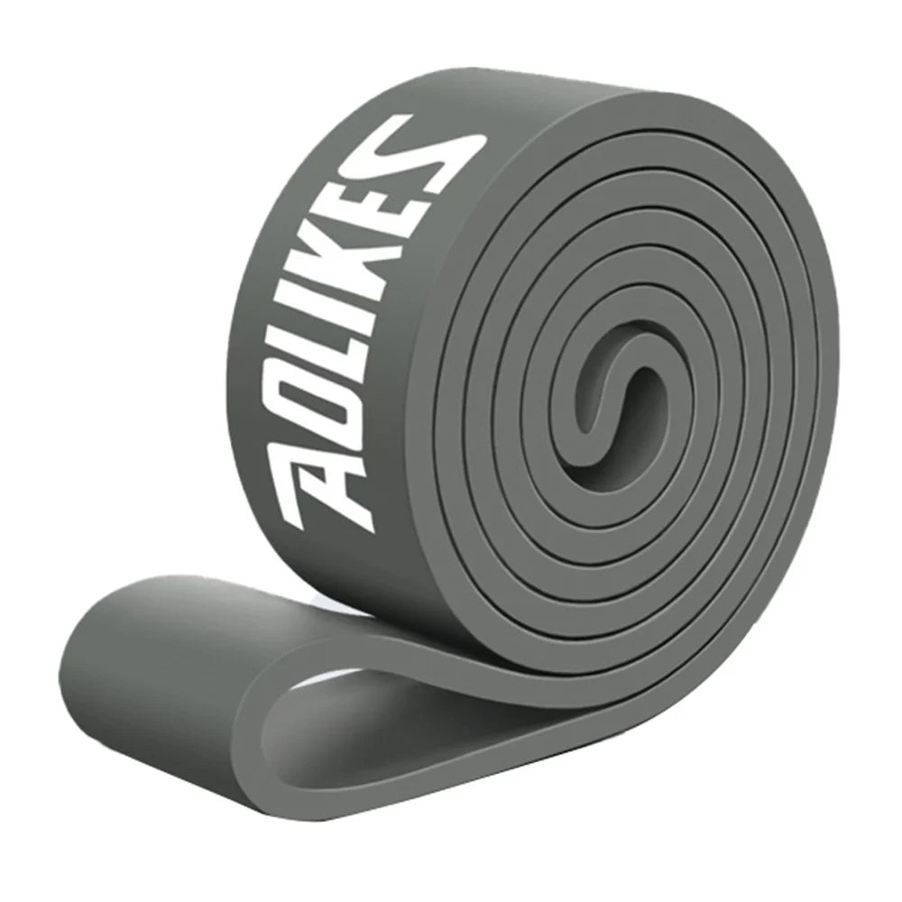 AOLIKES 3612 2080x4.5x29mm 35-85lb Resistance Band Workout Stretch Band for Muscle Strength Training, Black - 1