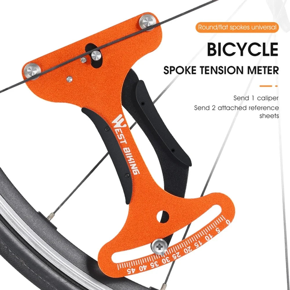 WEST BIKING YP0719281 Bicycle Tire Spoke Tension Meter Cycling MTB Road Bike Spoke Adjustment Indicator - 4
