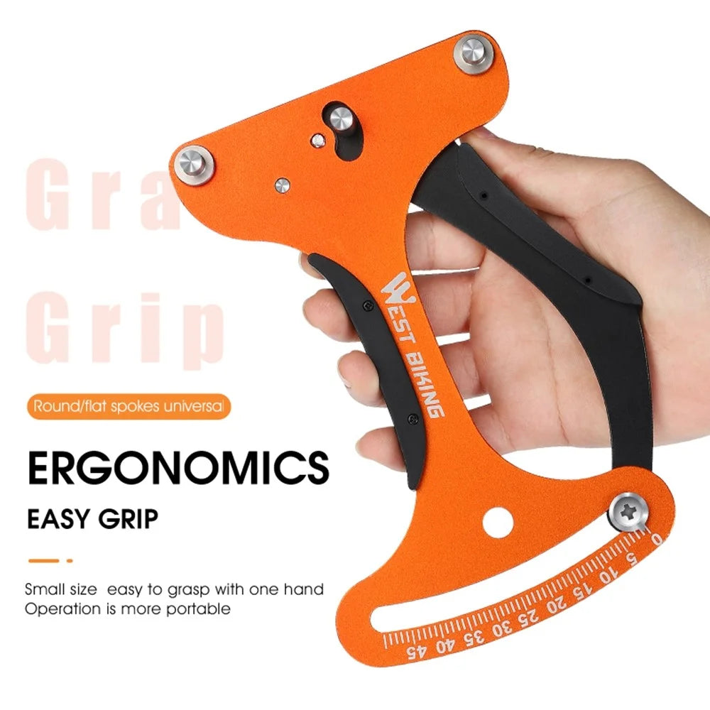 WEST BIKING YP0719281 Bicycle Tire Spoke Tension Meter Cycling MTB Road Bike Spoke Adjustment Indicator - 6