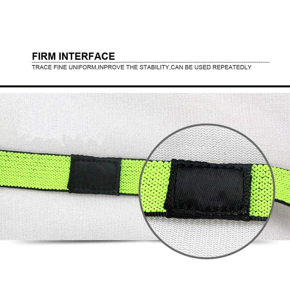 AOLIKES A-2101 Man/Women Non-Slip Elastic Sport Headbands Workout Hair Headbands Athletic Sweatbands - Fluorescent Green - 3
