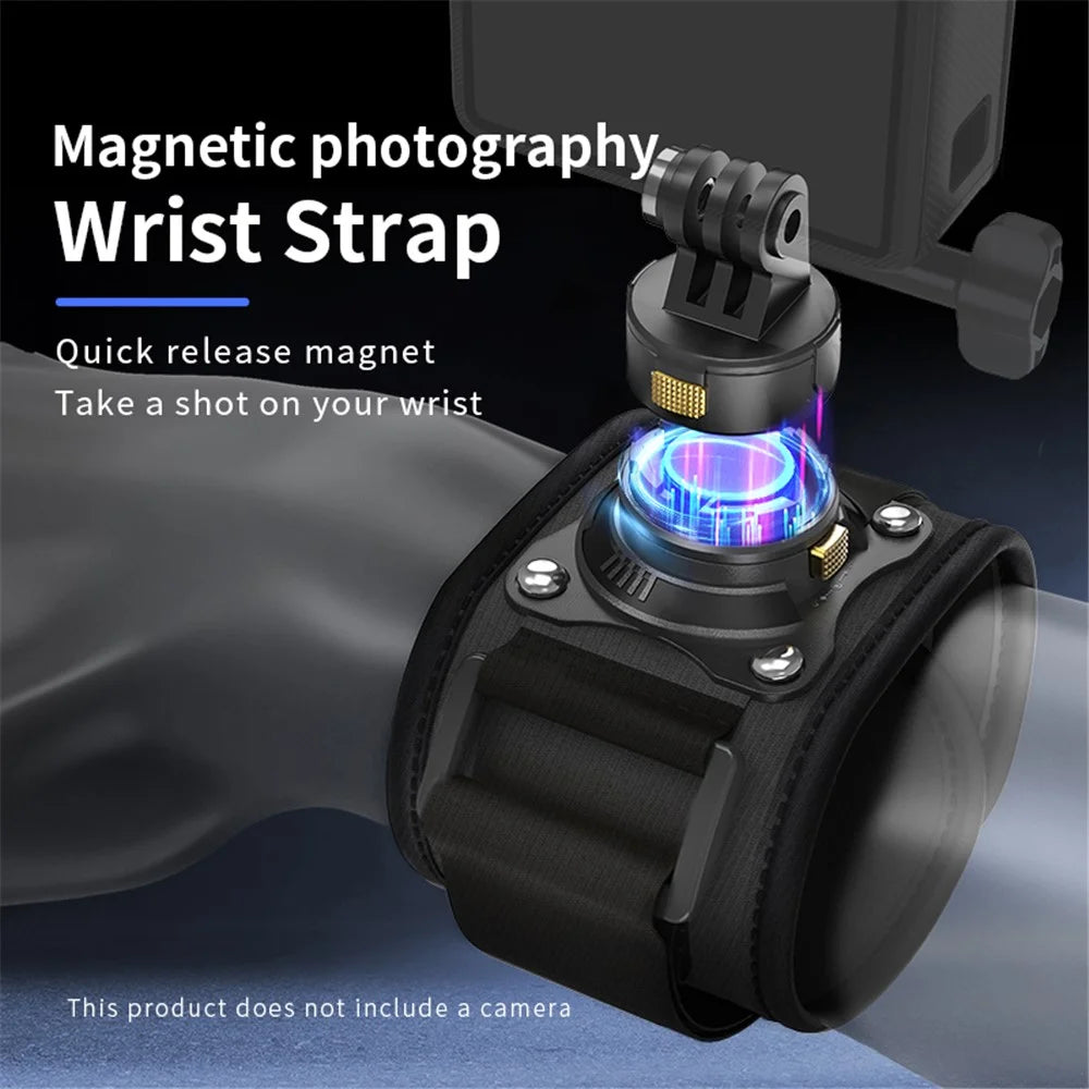 Gp-038 Wrist Strap Action Camera Mount Magnetic Quick Release Bracket Phone Holder (Updated Version) - 2