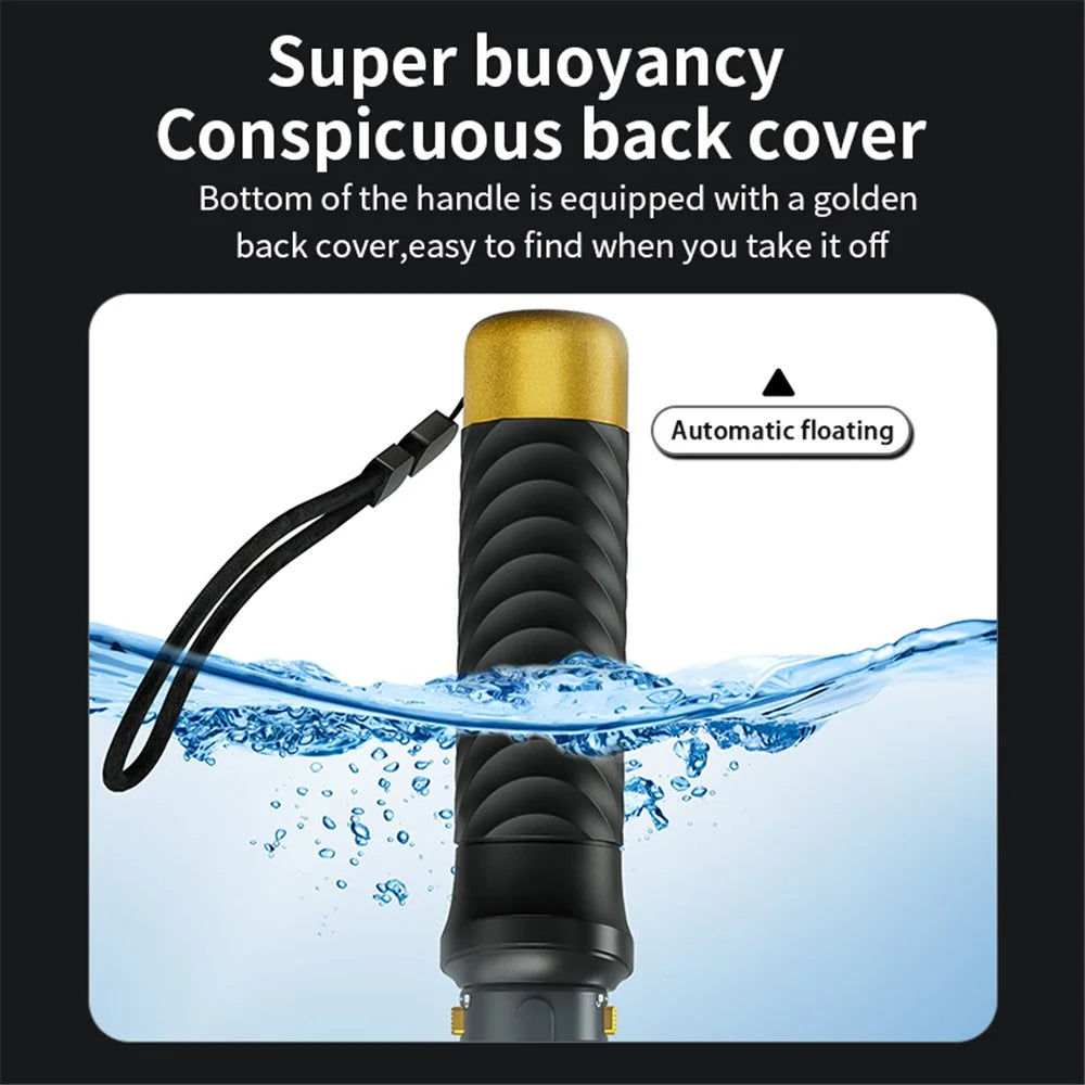 JX-FLB02-M For GoPro Hero 12 / 11 / 10 Action Camera Floating Hand Grip+Quick-Release Base+Phone Clip - 4