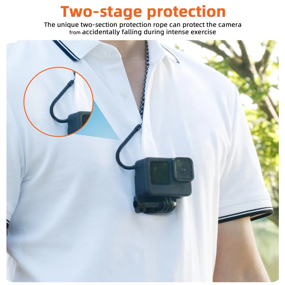 Magnetic Neck Mount Necklace Holder Lanyard Strap for Insta360 / DJI / GoPro Cameras - 7