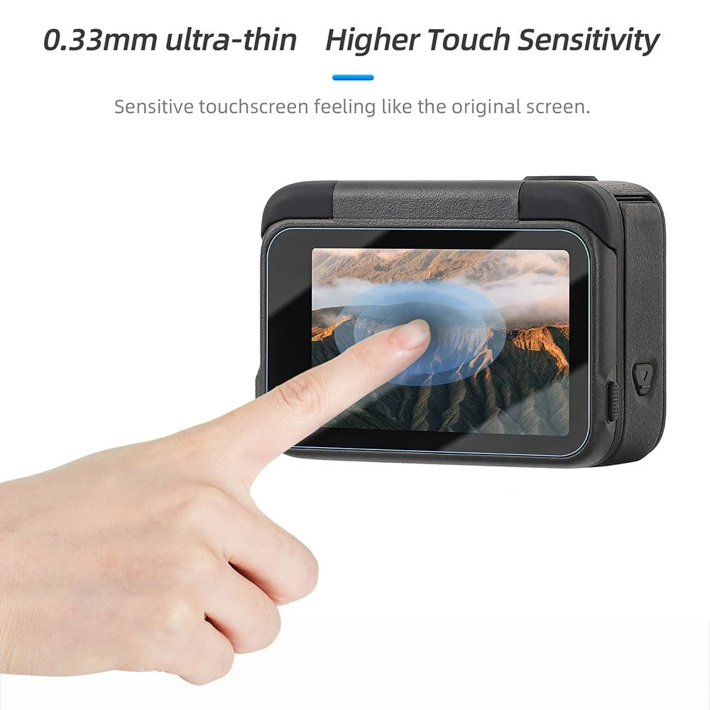 SUNNYLIFE EP2-BHM917 For Insta360 Ace Pro 2 Camera 2 Set Tempered Glass Camera Screen Lens Films - 3