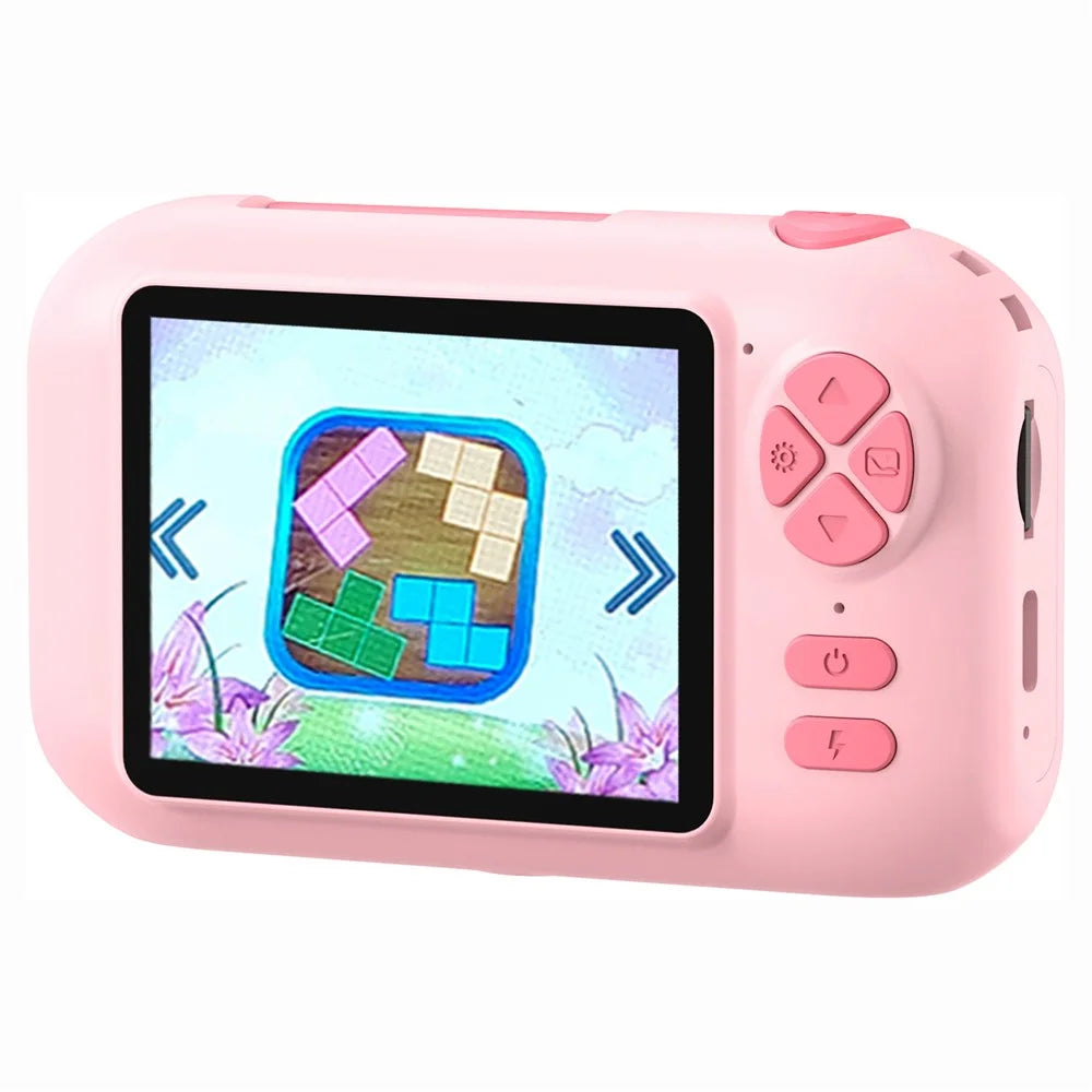 F79 2.4 Inch HD Kids Camera Flip Lens Smart Focus Digital Camera Camcorder (Without Tripod) - Pink - 4