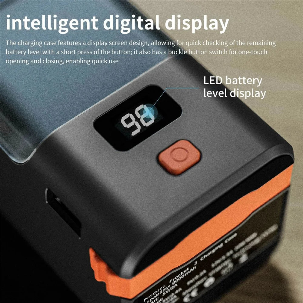 STARTRC 1144932 For DJI Osmo Pocket 3 Pocket Camera Charging Case 9000mAh Battery Pack - 5