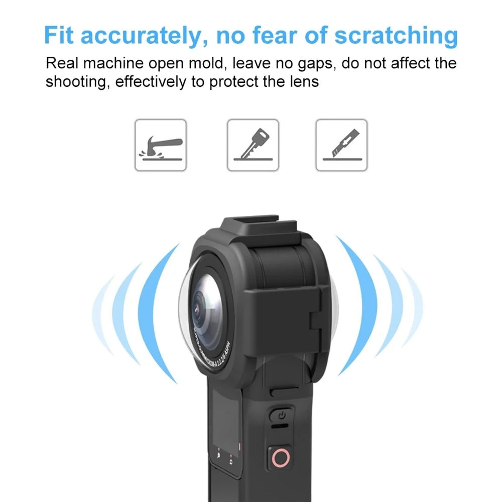 PULUZ PU599B For Insta360 ONE RS 1-Inch 360 Edition Lens Protector High Transparency Shockproof PC Lens Cover - 2