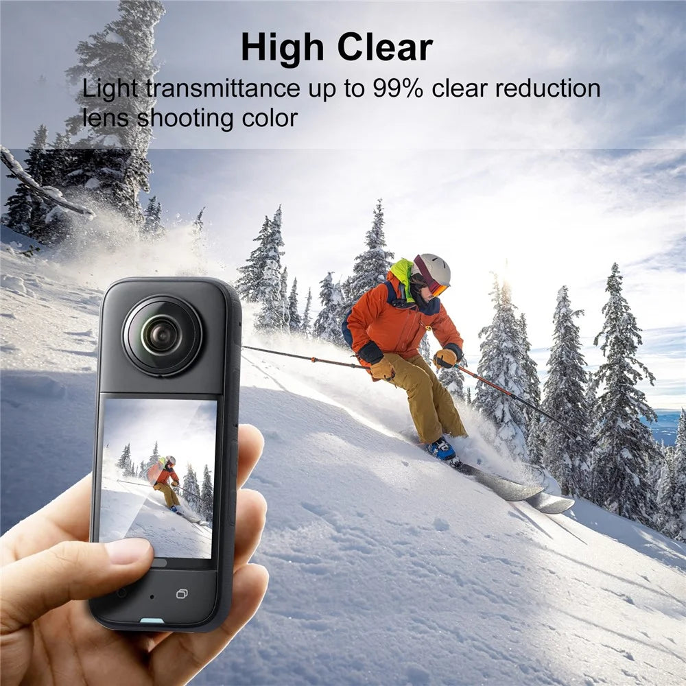 PULUZ PU822T For Insta360 X3 2Pcs High Definition Screen Protector Anti Scratch Anti Fingerprint Film - 4