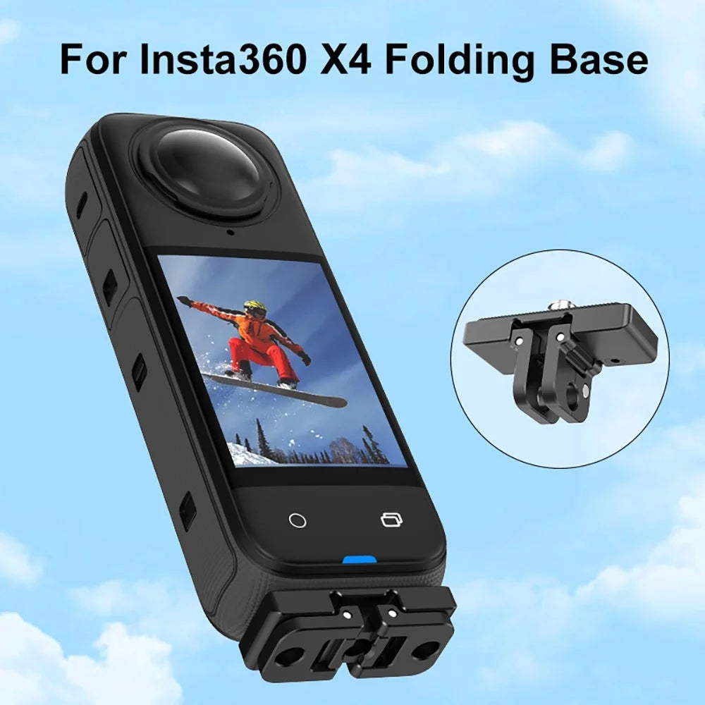 PULUZ PU721B For Insta360 X4 Quick Release Adapter Base 1 / 4 Inch Thread Foldable Connector - 2