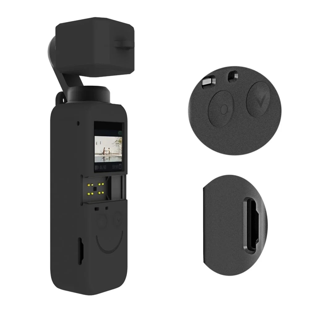 PULUZ PU546B For DJI Pocket 2 Silicone Case Set Dust Proof Scratch Resistant Gimbal Camera Protector - 4