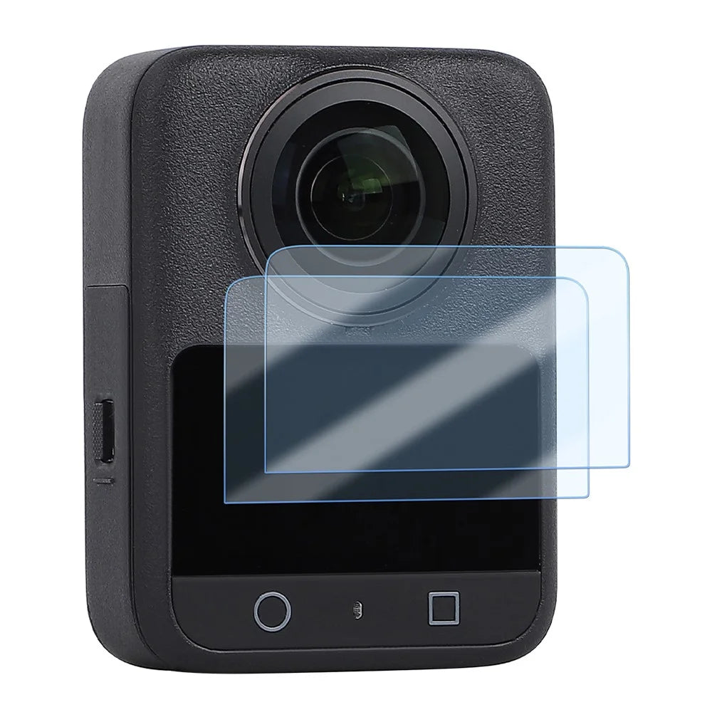 SUNNYLIFE OS-BHM024 2Pcs for DJI Osmo 360 Camera Screen Protector 9H Anti Scratch HD Tempered Glass Film - 1