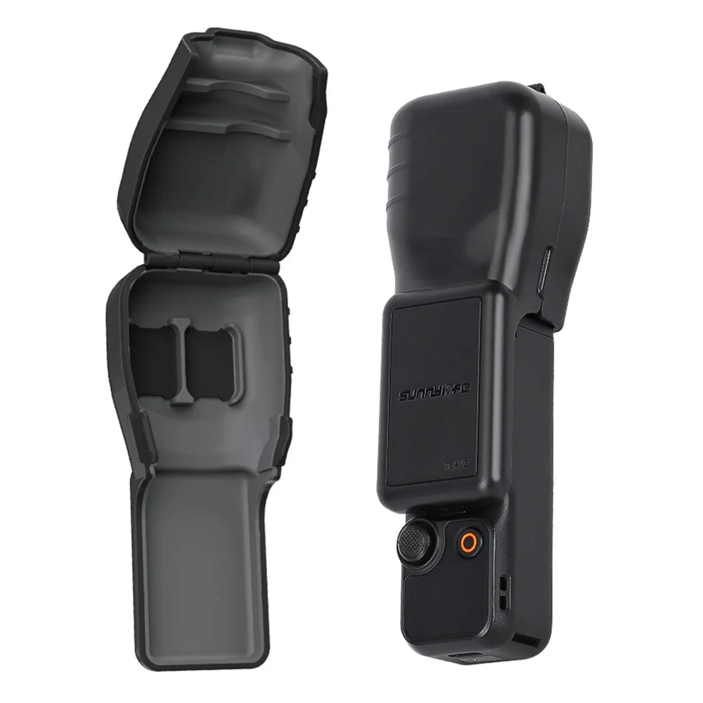 SUNNYLIFE For DJI Osmo Pocket 3 Camera Lens Screen Protective Case with Magnetic Storage Slot for Lens Filters - Black - 1
