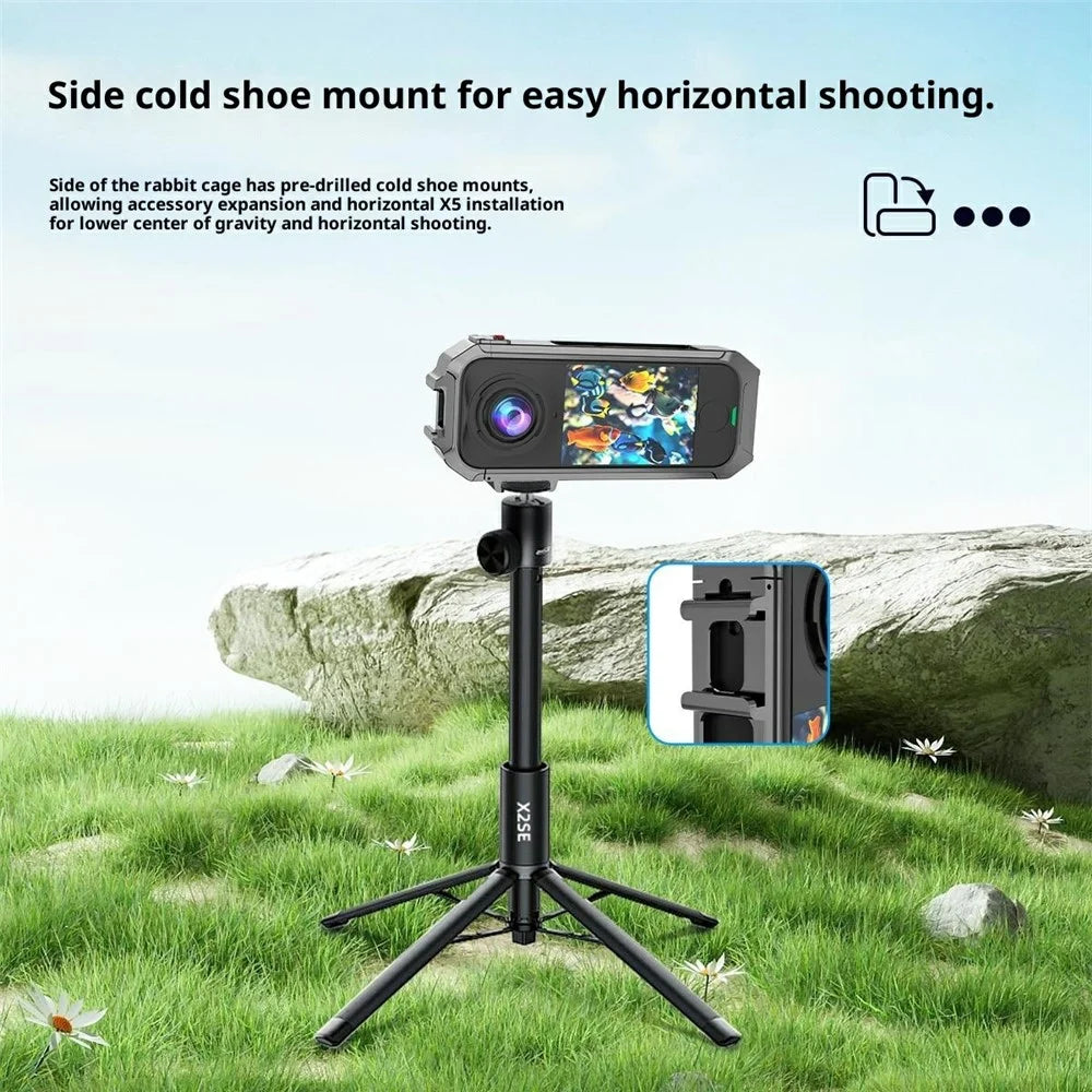 For Insta360 X4 Air Camera Metal Cage Quick Release Magnetic Protective Frame - 6