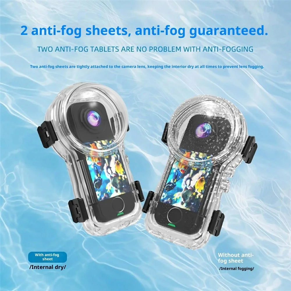 For Insta360 X4 Air Camera Invisible Diving Case 50m Waterproof Shell for Magnetic Quick Release Base - 4