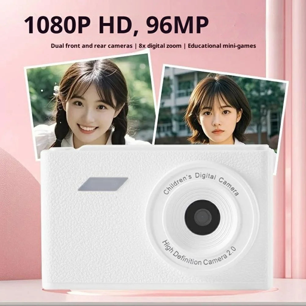 Z008 96MP 1080P CCD Retro Digital Camera 8X Digital Zoom Mini Camera AF Auto Focus - White - 2